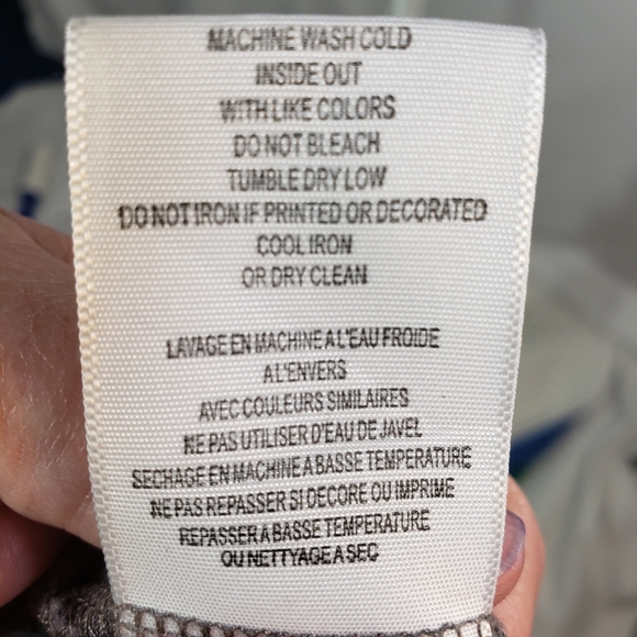 Soft Joie Grey Lined Sorisa Lace Overlay Top Size Medium - Picture 8 of 8